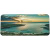 Ambesonne Island Computer Mouse Pad, White Coral Sand Seven Mile Beach in Grand Cayman Island Art Print, Rectangle Non-Slip Rubber Mousepad Large, 31″ x 12″ Gaming Size, Sky Blue and Brown Black(Turquoise Green Yellow)