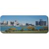 Ambesonne Island Computer Mouse Pad, White Coral Sand Seven Mile Beach in Grand Cayman Island Art Print, Rectangle Non-Slip Rubber Mousepad Large, 31″ x 12″ Gaming Size, Sky Blue and Brown Black(Blue Green Grey)