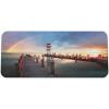 Ambesonne Island Computer Mouse Pad, White Coral Sand Seven Mile Beach in Grand Cayman Island Art Print, Rectangle Non-Slip Rubber Mousepad Large, 31″ x 12″ Gaming Size, Sky Blue and Brown Black(Dark Teal Multicolor)