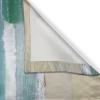 Ambesonne Kitchen Decor Collection, Sunset View on The Beach Shore Waves Surf Modern Home Decor Rocks Boats Sea Scenery, Window Treatments for Kitchen Curtains 2 Panels, 55X39 Inches, Blue Orange(Turquoise Cream)