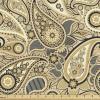 Ambesonne Mid Century Fabric by The Yard, Abstract Christmas Holiday Tree Illustrations Inspired by The Fifties, Decorative Fabric for Upholstery and Home Accents, 3 Yards, Black Yellow(Charcoal and White)