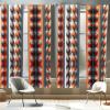 Ambesonne Modern Window Curtains, Jumble Colors Illustration of Oriental Floral Motif with Greenery Leaves, Lightweight Decorative 2-Panel Set & Rod Pocket, Pair of – 28″ x 63″, Pale Grey Multicolor(Vermilion Purpleblue)