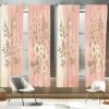 Ambesonne Modern Window Curtains, Jumble Colors Illustration of Oriental Floral Motif with Greenery Leaves, Lightweight Decorative 2-Panel Set & Rod Pocket, Pair of – 28″ x 63″, Pale Grey Multicolor(Blush Dark Mustard)