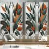 Ambesonne Modern Window Curtains, Jumble Colors Illustration of Oriental Floral Motif with Greenery Leaves, Lightweight Decorative 2-Panel Set & Rod Pocket, Pair of – 28″ x 63″, Pale Grey Multicolor(Orange Laurel Green Grey)
