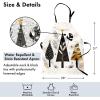 Ambesonne Multicolor Aprons(Beige Black Charcoal Grey)