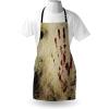Ambesonne Multicolor Aprons(Beige Red)