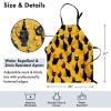 Ambesonne Multicolor Aprons(Black Orange)