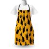 Ambesonne Multicolor Aprons(Black Orange)