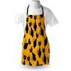 Ambesonne Multicolor Aprons(Black Orange)