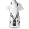 Ambesonne Multicolor Aprons(Black White)