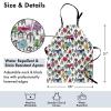 Ambesonne Multicolor Aprons(Black Yellow)