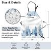 Ambesonne Multicolor Aprons(Blue White)