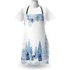 Ambesonne Multicolor Aprons(Blue White)