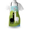 Ambesonne Multicolor Aprons(Blue and Green)