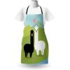 Ambesonne Multicolor Aprons(Blue and Green)
