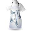 Ambesonne Multicolor Aprons(Blue and White)