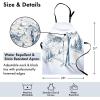 Ambesonne Multicolor Aprons(Blue and White)