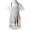 Ambesonne Multicolor Aprons(Brown Pale Grey White)