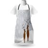 Ambesonne Multicolor Aprons(Brown Pale Grey White)