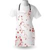 Ambesonne Multicolor Aprons(Burnt Orange and White)