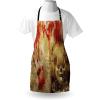 Ambesonne Multicolor Aprons(Camel Ecru and Vermilion)
