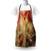 Ambesonne Multicolor Aprons(Camel Ecru and Vermilion)