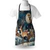 Ambesonne Multicolor Aprons(Cocoa Dark Slate Blue)