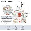 Ambesonne Multicolor Aprons(Coral White)
