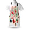 Ambesonne Multicolor Aprons(Dark Coral Green Blue)