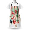 Ambesonne Multicolor Aprons(Dark Coral Green Blue)