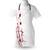 Ambesonne Multicolor Aprons(Dark Pink White)