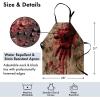 Ambesonne Multicolor Aprons(Dark Pink and Dark Tan)