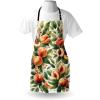 Ambesonne Multicolor Aprons(Fern Green Salmon White)