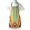Ambesonne Multicolor Aprons(Green Brown)