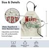 Ambesonne Multicolor Aprons(Green Eggshell)