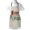 Ambesonne Multicolor Aprons(Green Eggshell)