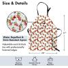 Ambesonne Multicolor Aprons(Green Red)