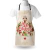Ambesonne Multicolor Aprons(Green Red Tan)