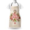 Ambesonne Multicolor Aprons(Green Red Tan)