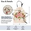 Ambesonne Multicolor Aprons(Green Red Tan)