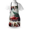 Ambesonne Multicolor Aprons(Grey Teal Ruby)