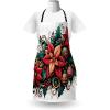 Ambesonne Multicolor Aprons(Hot Pink Forest Green and Tan)