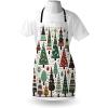 Ambesonne Multicolor Aprons(Jade Green White Paprika)