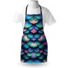 Ambesonne Multicolor Aprons(Lilac Seafoam Sky Blue)