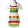Ambesonne Multicolor Aprons(Lime Green Yellow Red)