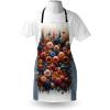 Ambesonne Multicolor Aprons(Multicolor Blue Grey)