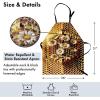 Ambesonne Multicolor Aprons(Mustard Ivory Grey Yellow)