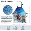 Ambesonne Multicolor Aprons(Navy Blue)