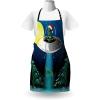 Ambesonne Multicolor Aprons(Navy Green)