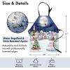 Ambesonne Multicolor Aprons(Navy White)